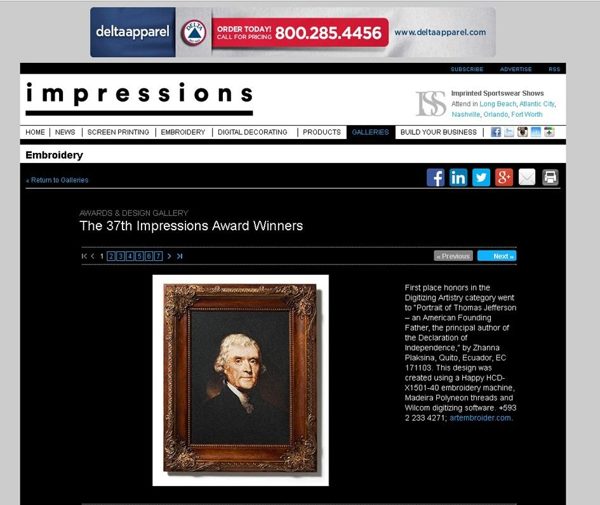 Impressions, Awards & Design Gallery, 2015
